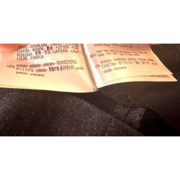 2/$30 Zara Small Black Charcoal Pencil Skirt Polyester Blend - Picture 7 of 12